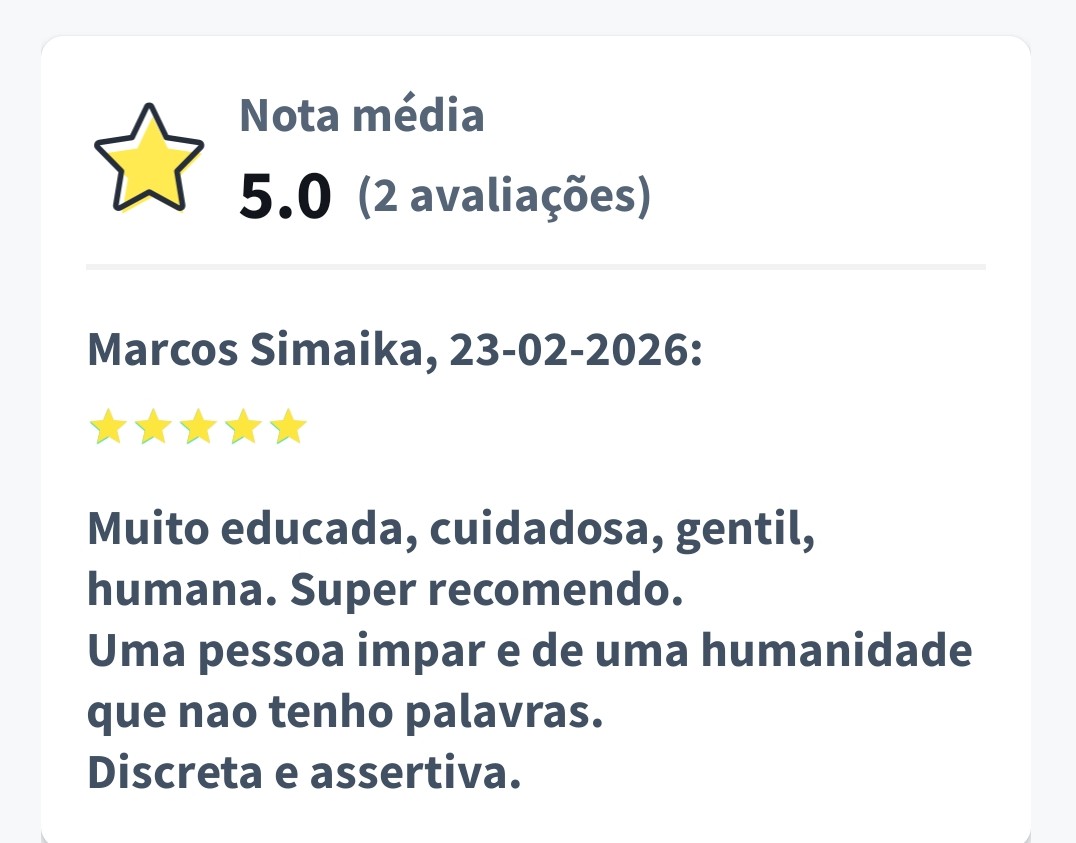 Depoimento da cliente