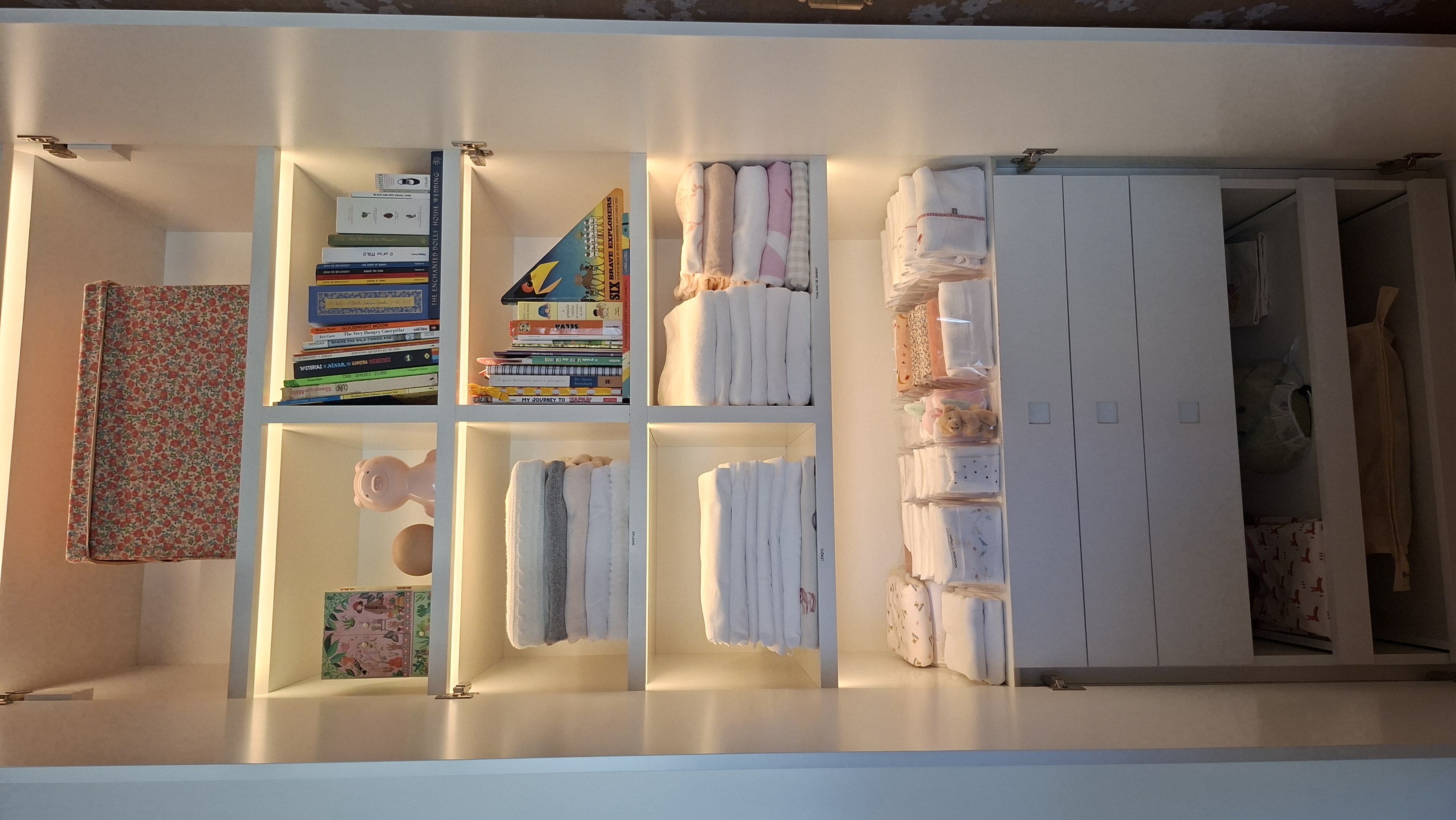 Roupas de banho organizadas